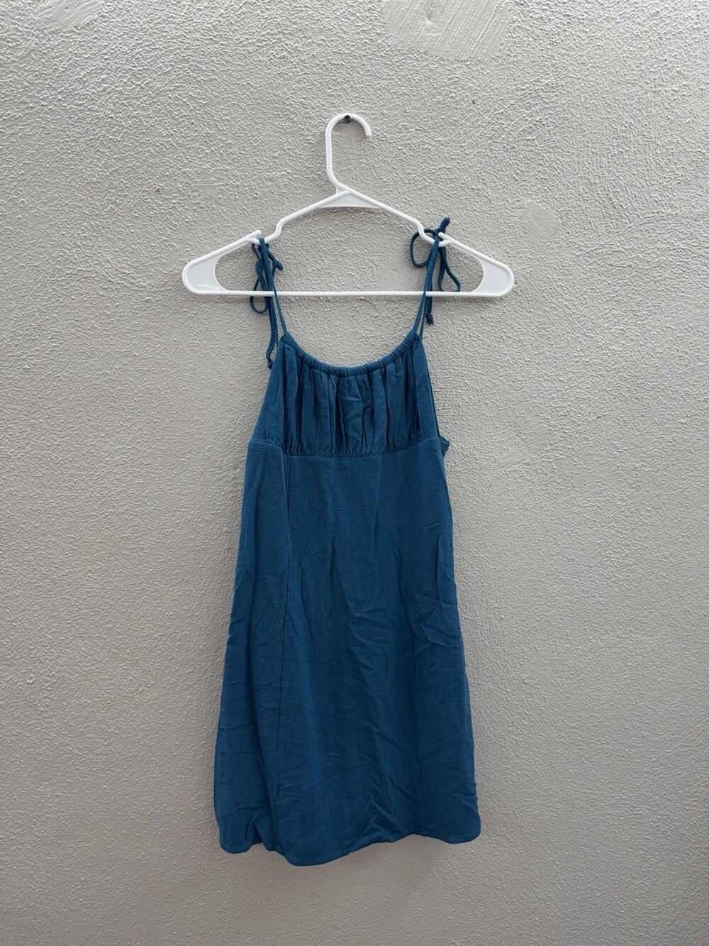 L.A. Hearts Womens Dress Size XS Blue Sleeveless Tie Strap Layered